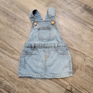 Old Navy Jean Overalls Dress